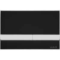 Клавиша слива Vitra Select, черный, хром, 740-1101