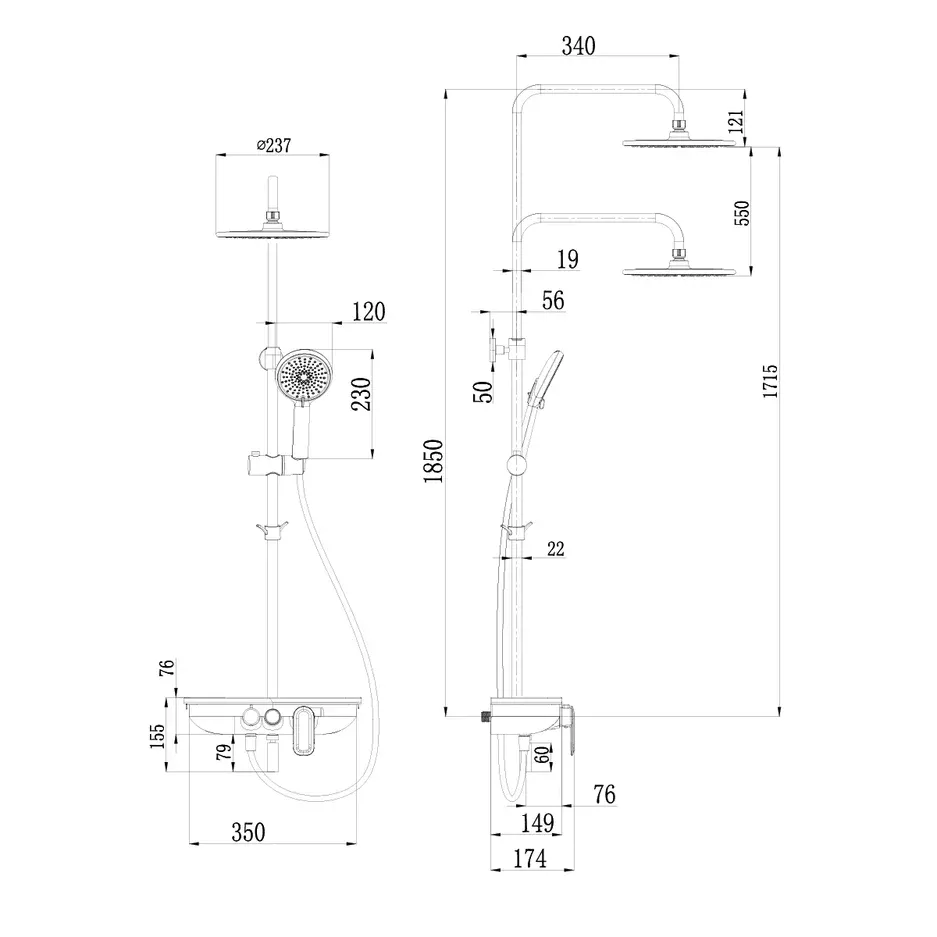 Душевая система Lemark Lemark Tropic, LM7012C