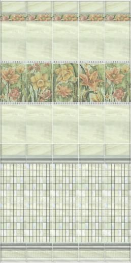Декор Kerama Marazzi Летний сад фисташковый 20х30 AD\C313\8261