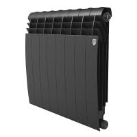 Радиатор биметаллический Royal Thermo BiLiner 500 /Noir Sable - 8 секций, черный графитовый, RTBNS50