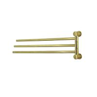 Держатель полотенец WasserKRAFT BRUSHED GOLD тройной, K-1033BG