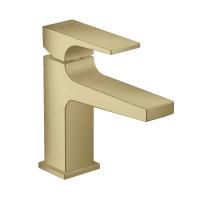 Смеситель для раковины Hansgrohe Metropol 100, со сливным клапаном Push-Open, шлифованная бронза, 32