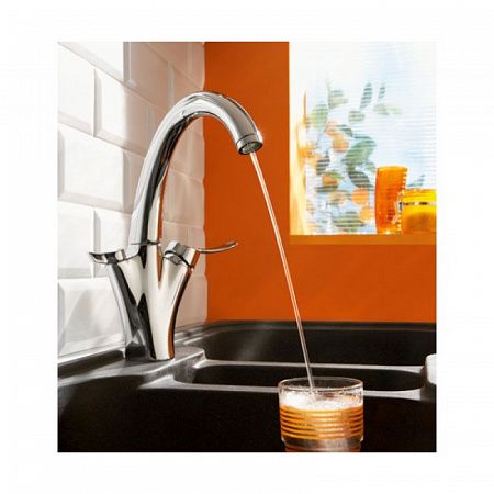 Смеситель для кухни Jacob Delafon Carafe с фильтром очистки воды, хром, E18865-VS