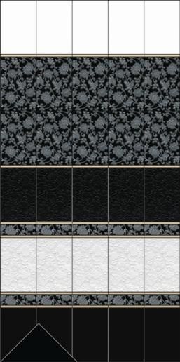 Плитка керамическая Kerama Marazzi Аджанта черный 20х30 8218