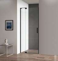 Душевая дверь Cezares Slider 100(110)*195 см, прозрачное стекло, черный матовый профиль, SLIDER-B-1-