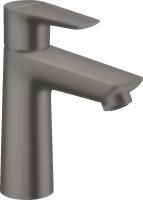 Смеситель для раковины Hansgrohe Talis E 110, со сливным гарнитуром, шлифованный черный/хром, 717103