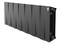 Радиатор биметаллический Royal Thermo PianoForte 300 /Noir Sable - 14 секций, черный графитовый, RTP