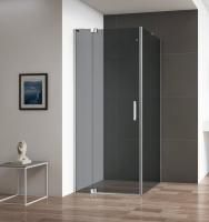 Душевая кабина Cezares Slider  90*80(90)*195 см, серое стекло, хромированный профиль, SLIDER-AH-1-90