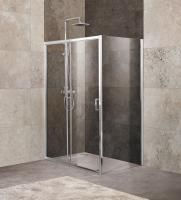 Душевая кабина BelBagno Unique (1000-1150)x900x1900, прозрачное стекло, хромированный профиль, UNIQU
