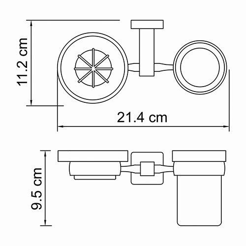 Стакан/мыльница WasserKRAFT Lippe K-6500, K-6526