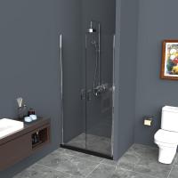 Душевая дверь BelBagno 700x1950, рифленое стекло, хромированный профиль, UNO-B-2-70-P-Cr