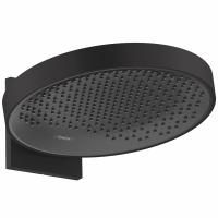 Верхний душ Hansgrohe Rainfinity  360 1jet с настенным креплением, черный матовый, 26230670