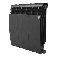 Радиатор биметаллический Royal Thermo BiLiner 500 /Noir Sable - 6 секций, черный графитовый, RTBNS50