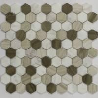 Мозаика Pietrine Hexagonal - "соты" Pietra Mix 3 MAT (18x30x6), 295x305x6