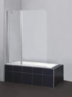 Шторка для ванны BelBagno 1200x1400, рифленое стекло, хромированный профиль, левая, SELA-V-11-120/14