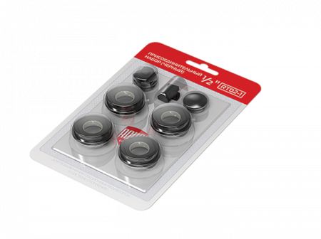 Набор присоединительный Royal Thermo 1/2'' black, RT02.1-1