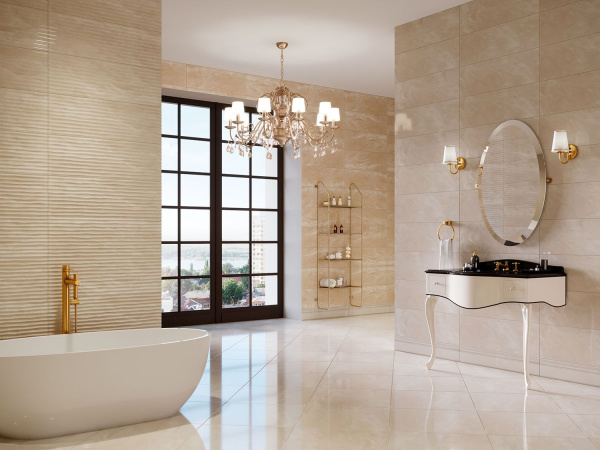 Керамическая плитка настенная Eurotile Ceramica DIANA светлая 29,5х89,5, 761 DIU1BG