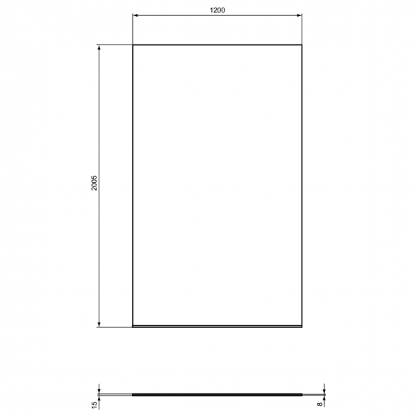 Душевая стенка Ideal Standard I.Life WetRoom Dual 120 см, T4876EO