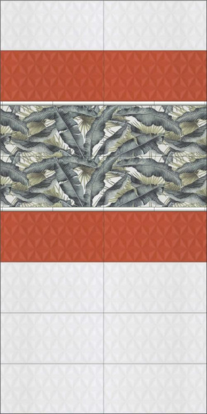 Плитка настенная Kerama Marazzi Диагональ белый структура 25x75, 12119R