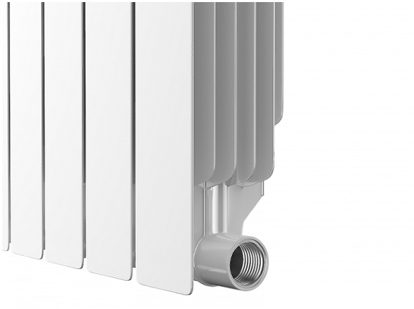 Радиатор биметаллический Royal Thermo Indigo Super+ 500 - 6 секций, белый, RTISN50006