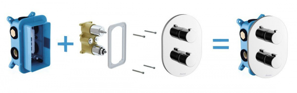 Монтажное основание Ravak R-box multi RB 071.50 для смесителей скрытого монтажа, X070074