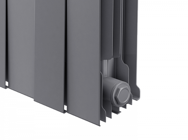 Радиатор биметаллический Royal Thermo PianoForte 300 /Silver Satin - 12 секций, серебристый, RTPSS30