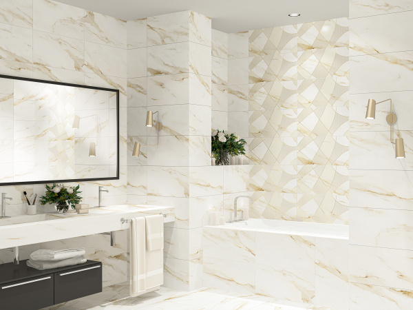 Декор Azori CALACATTA ROYAL GEOMETRIA 31,5*63 1с, 587912001