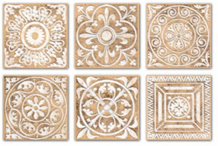 Вставка Kerama Marazzi Сонет 5х5 песочный C1294\TU0600