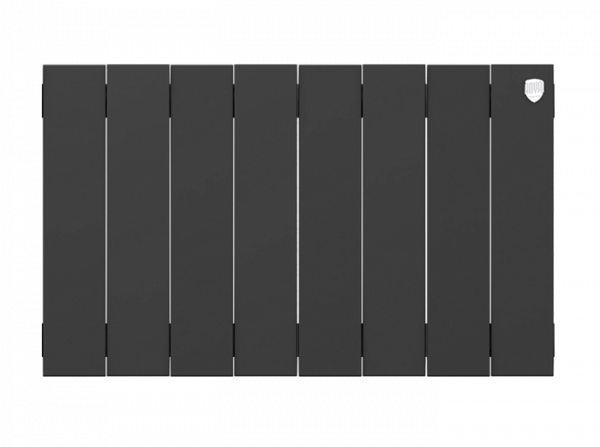 Радиатор биметаллический Royal Thermo PianoForte 300 /Noir Sable - 8 секций, черный графитовый, RTPN