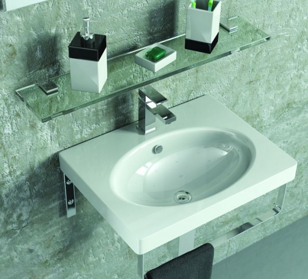 Раковина Raval Next 60 F01 Белая, NXT60SLWB01