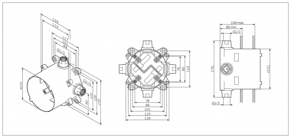 Универсальный базовый модуль AM.PM MultiDock, F100100