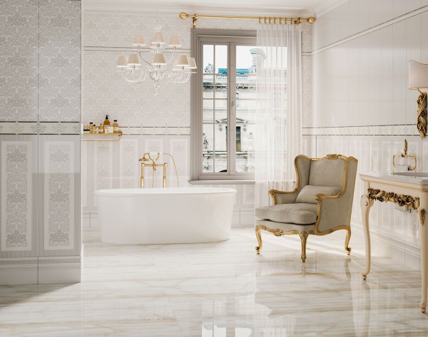 Керамическая плитка настенная Eurotile Ceramica VALENTINO (линии) 29,5х89,5, 226 VLD2GY
