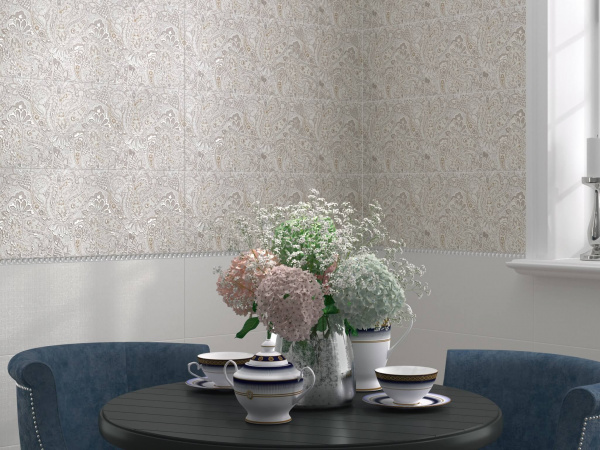 Плитка керамическая настенная Kerama Marazzi Ориенте белый 25x75, 12133R