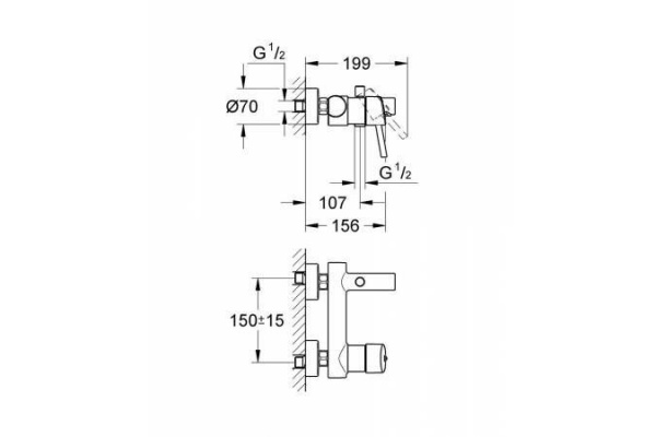 Смеситель для ванны Grohe Concetto New, хром, 32211001