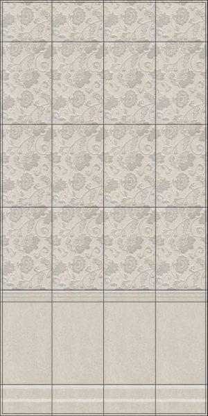 Плитка керамическая настенная Kerama Marazzi Сады Сабатини серый структура 25x40, 6393