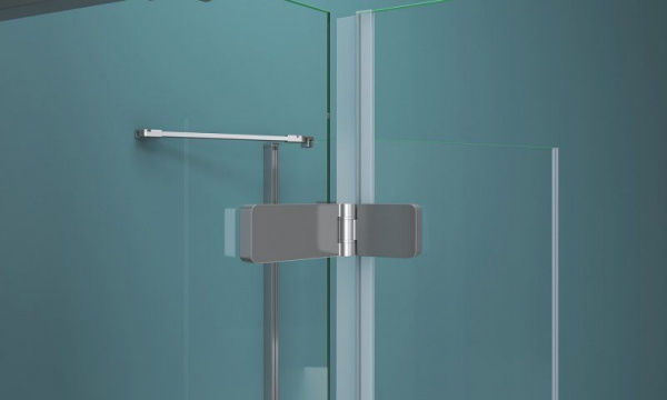 Душевая кабина BelBagno Kraft 120x80 прозрачное стекло, хром левый, KRAFT-AH-22-120/80-C-Cr-L