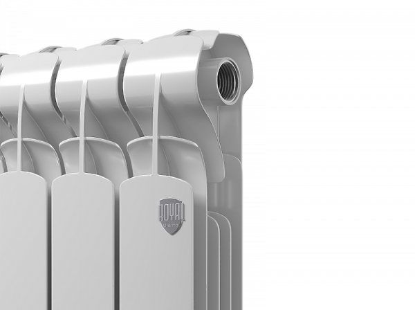 Радиатор биметаллический Royal Thermo Indigo Super+ 500 - 12 секций, белый, RTISN50012
