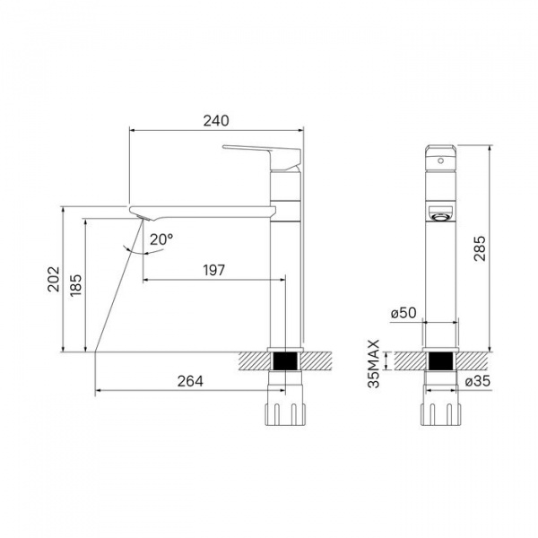 Смеситель для кухни IDDIS Edifice, ED5WBSGi05