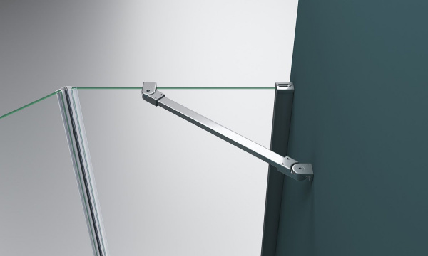 Душевая кабина BelBagno Kraft 90x90 прозрачное стекло, хром правый, KRAFT-P-1-90-C-Cr-R