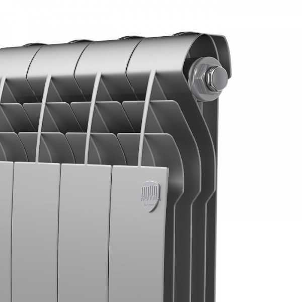 Радиатор биметаллический Royal Thermo BiLiner 500 /Silver Satin - 4 секции, серебристый, RTBSS50004