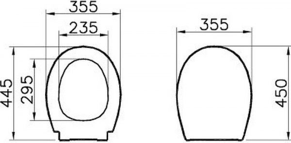 Сиденье для унитаза Vitra Universal дюропласт, микролифт, белый, 84-003-019
