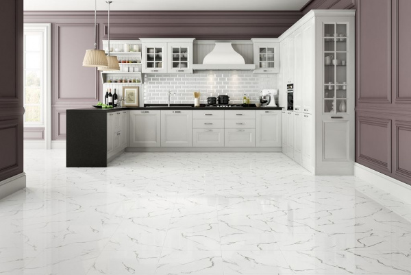 Декор Grasaro Classik Marble Glossy White/Белый G-270/d01 40x40 G-270/G/d01/40x40