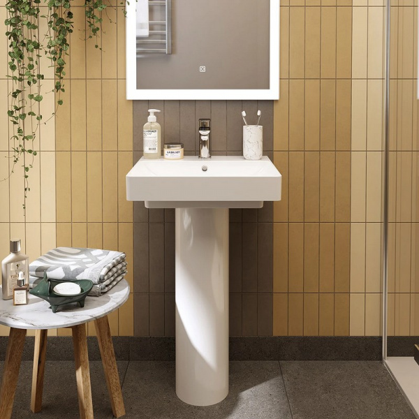 Раковина мебельная Kerama Marazzi Pro/Про 50, белая глянцевая, KMPRWb50GWh1