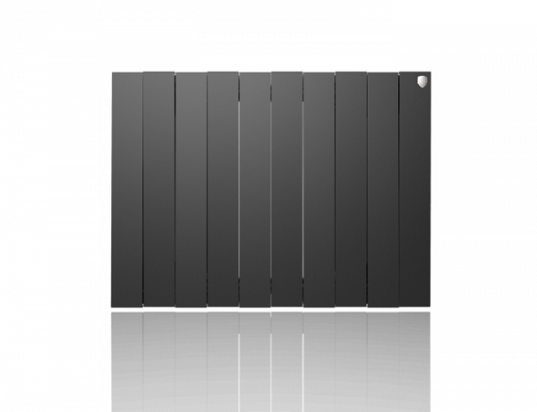Радиатор биметаллический Royal Thermo PianoForte 500 new/Noir Sable - 10 секций, черный графитовый,