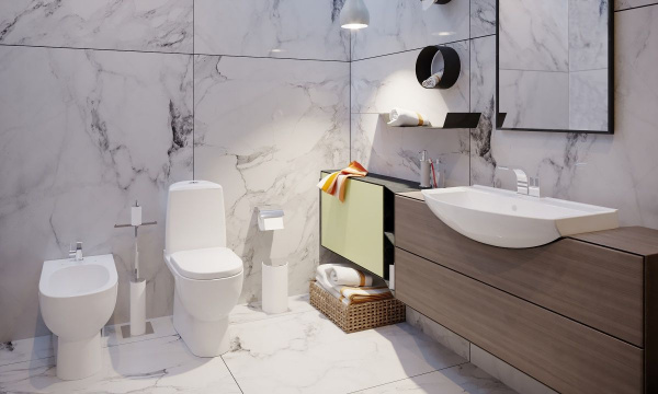 Раковина Sanita Luxe Best 65, белая, BST65SLWB01