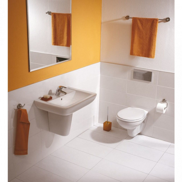 Промо-комплект 3 в 1 Ideal Standard EUROVIT: K881201 Подвесной унитаз EUROVIT Rimless Безободковый +