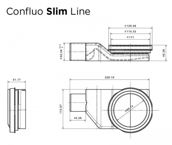 Душевой лоток Pestan Confluo Slim Line 300, 13100030