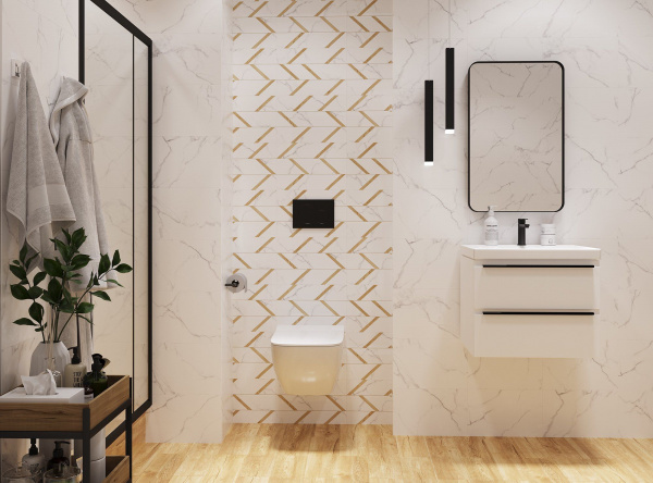 Керамическая плитка настенная Global Tile Вега / Vega Бел. 27x40 _орнамент, 9VG0105TG