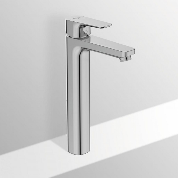 Смеситель для умывальника Ideal Standard CERAPLAN III SLIM Vessel H250, с донным клапаном, хром, BC5