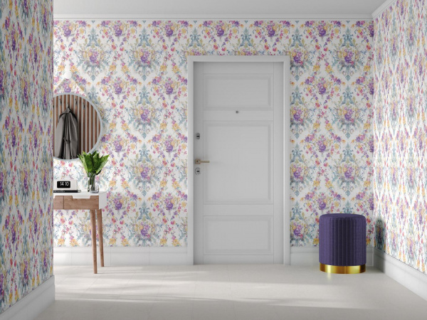 Обои виниловые Kerama Marazzi Эдем фон, серый, KM5810